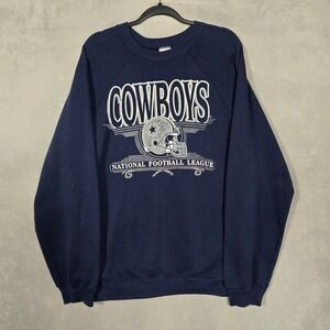 Dallas Cowboys sweatshirt mens 2XL Graphic‎ Crewneck Made In USA Jostens